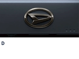 D ブランドマーク ブラックメッキエンブレム(フロント/リヤ)