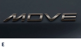 E 車種マーク ブラックメッキエンブレム(リヤ)