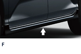 F ブラックマイカメタリック サイドストーンガード