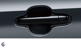 G ブラックマイカメタリック ドアアウターハンドル
